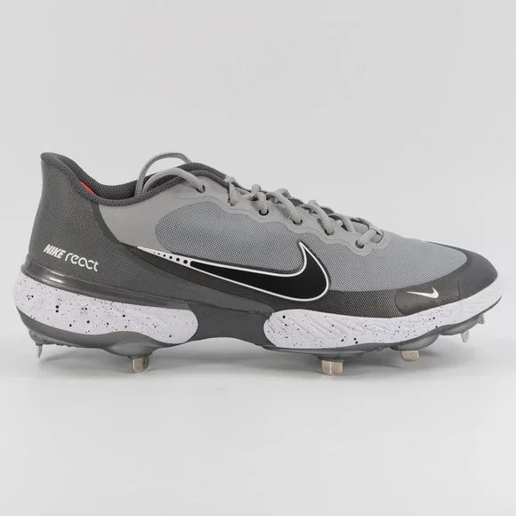 Nike Alpha Huarache Elite 3 Low 'Light Smoke Grey' CK0746-011 Metal Baseball - Picture 2 of 10